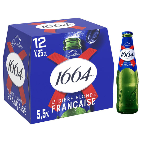 1664 Bière Blonde Pack 12x25cl