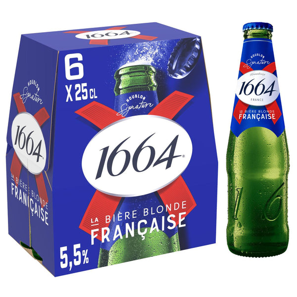 1664 Bière Blonde Pack 6x25cl