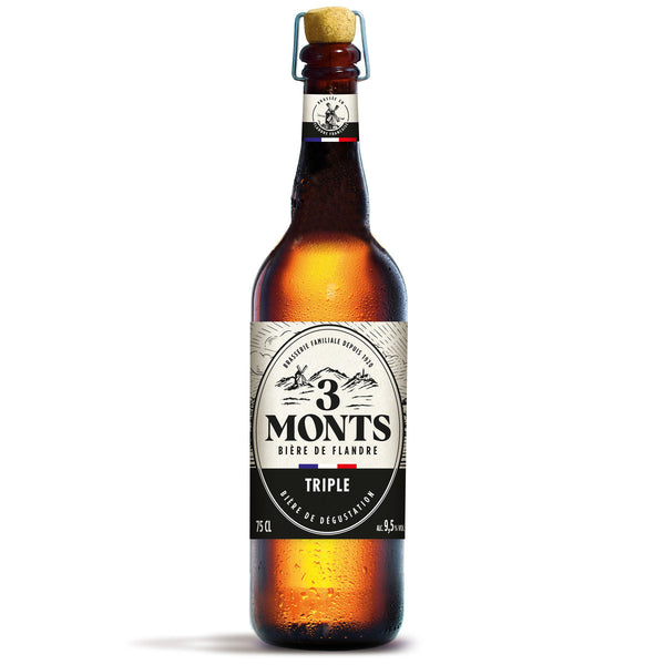 3 Monts Bière Blonde Triple Des Flandres Grande Réserve 75cl
