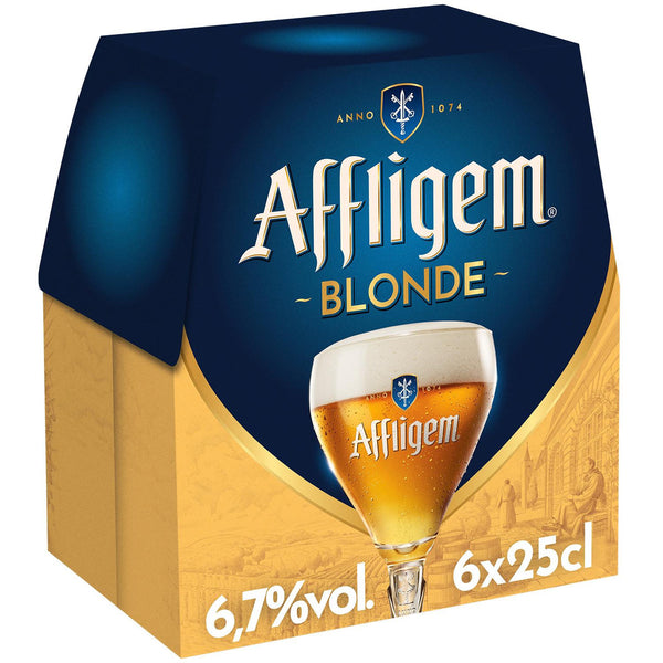 Affligem Bière Blonde Belge D'abbaye Pack 6x25cl