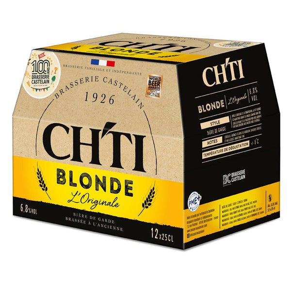 Ch'ti Bière Blonde Originale Pack 12x25cl
