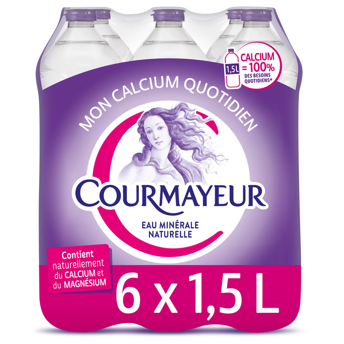 Courmayeur Eau Minérale Naturelle Plate Pack 6x1,5L