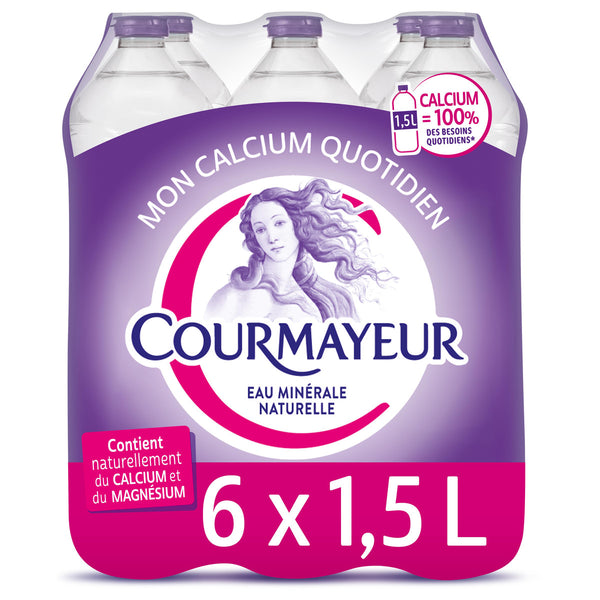 Courmayeur Eau Minérale Naturelle Plate Pack 6x1,5L