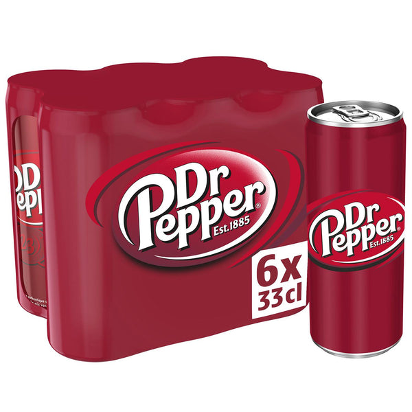 Dr Pepper Cola Réduit en Calories Pack 6x33cl