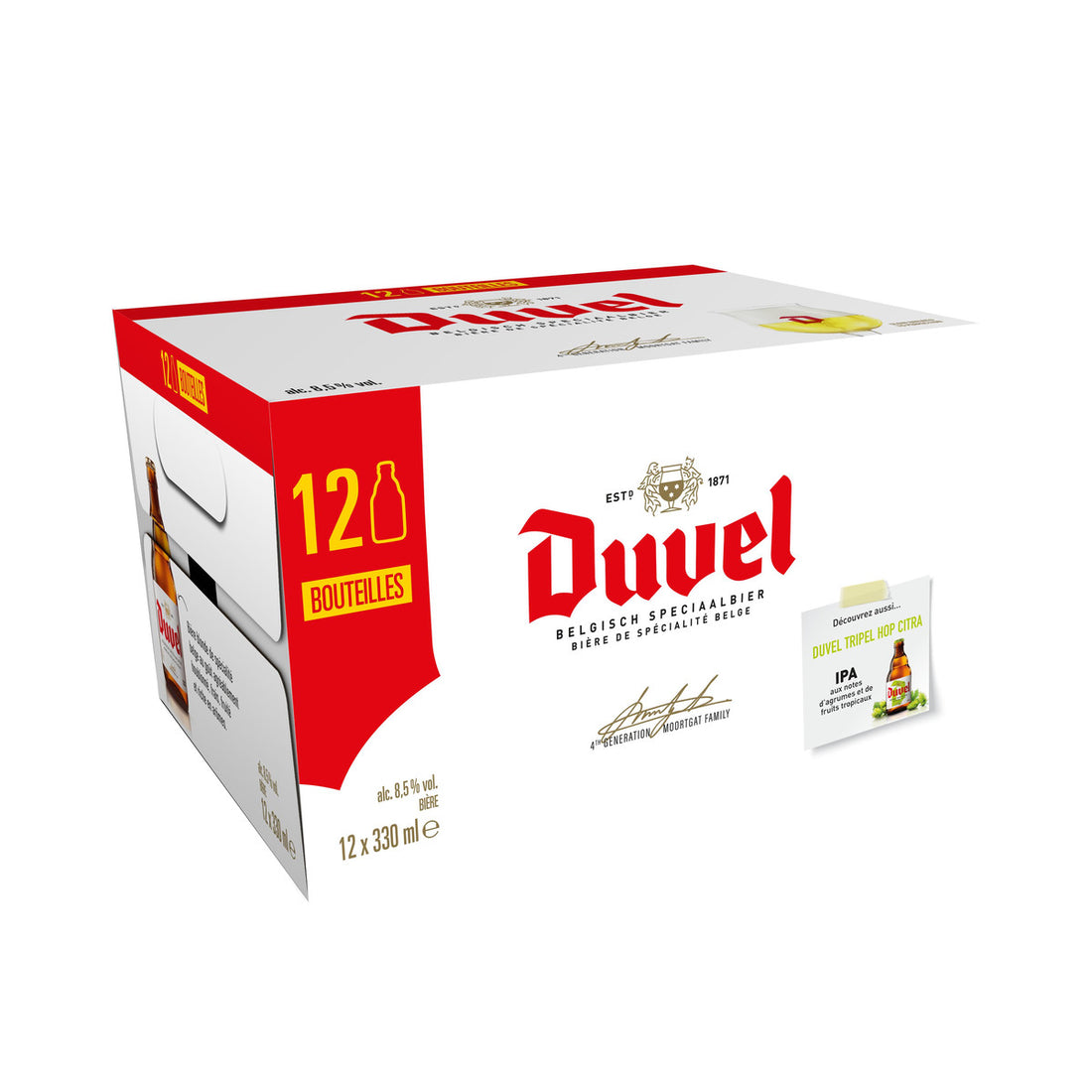 Duvel Bière Blonde Belge Pack 12x33cl