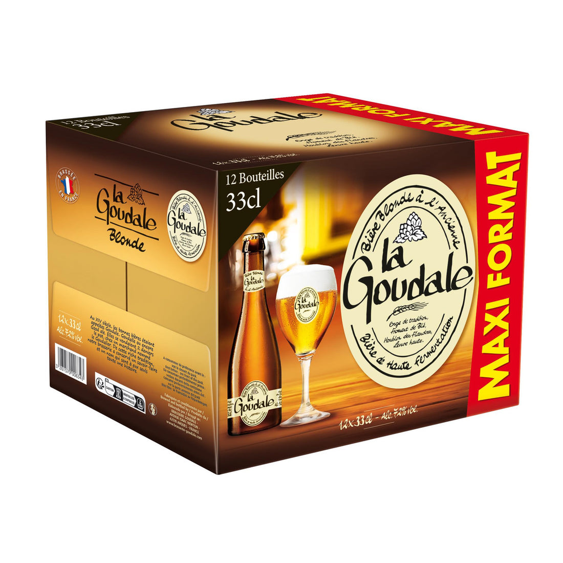 G De Goudale Bière Blonde à L'ancienne Pack 12x33cl