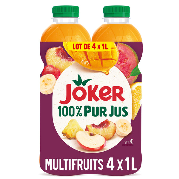 Joker Le Pur Jus Multifruits Pack 4x1L