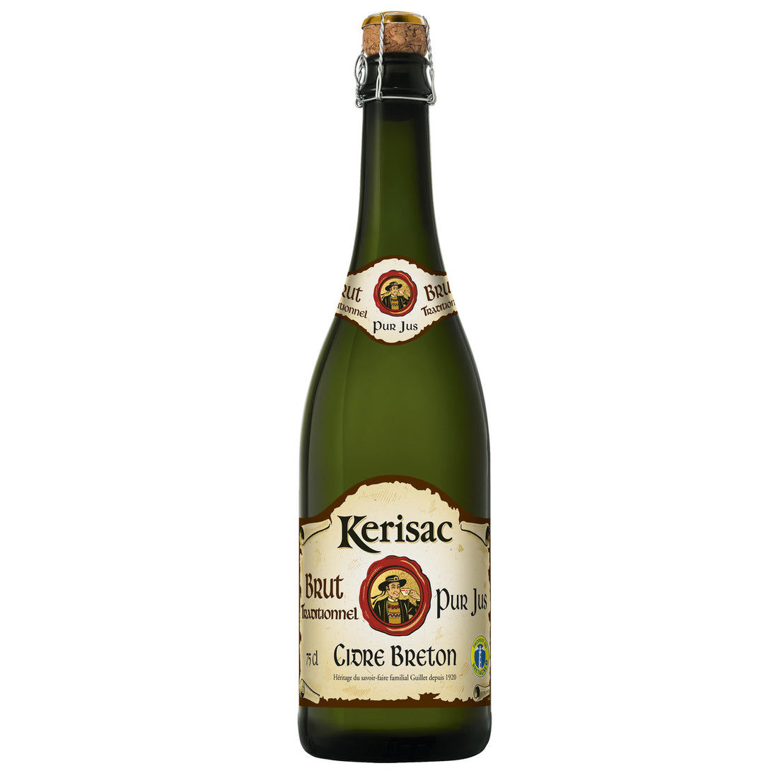 Kerisac Cidre Breton Brut Traditionnel Pur Jus 75cl