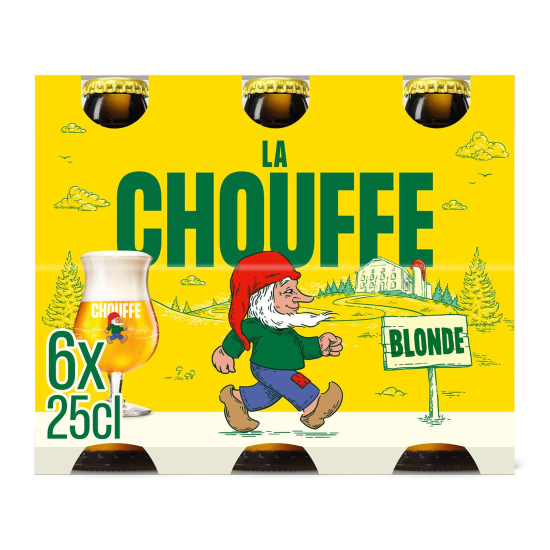 La Chouffe Bière Blonde Belge Pack 6x25cl