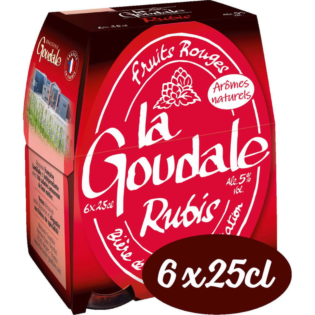 La Goudale Bière Rubis Aromatisée Aux Fruits Rouges Pack 6x25cl