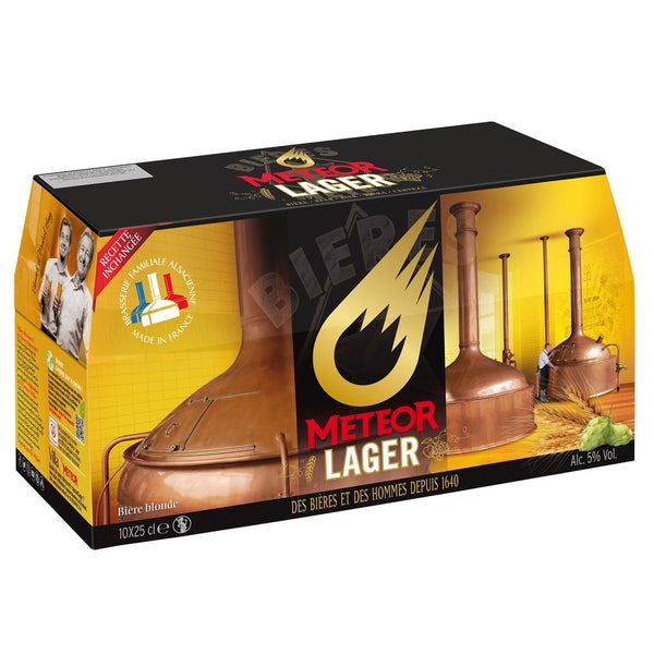 Meteor Bière Blonde Lager Pack 10x25cl