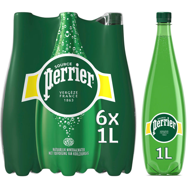 Perrier Eau Minérale Naturelle Gazeuse Pack 6x1L
