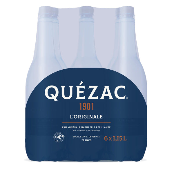 Quezac Eau Minérale Pétillante Naturelle Pack 6x1,15L