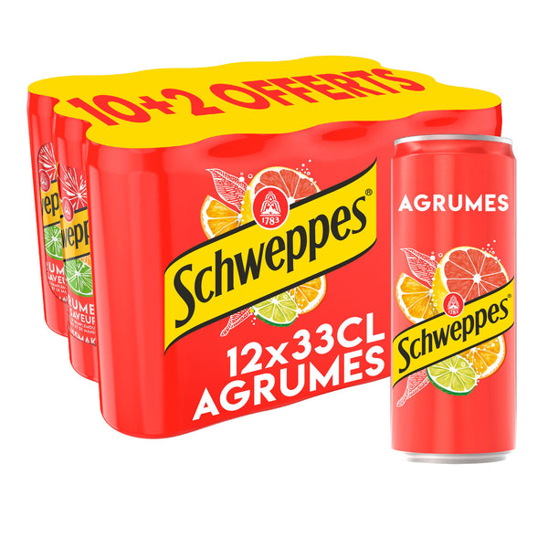 Schweppes Agrumes Pack 12x33cl