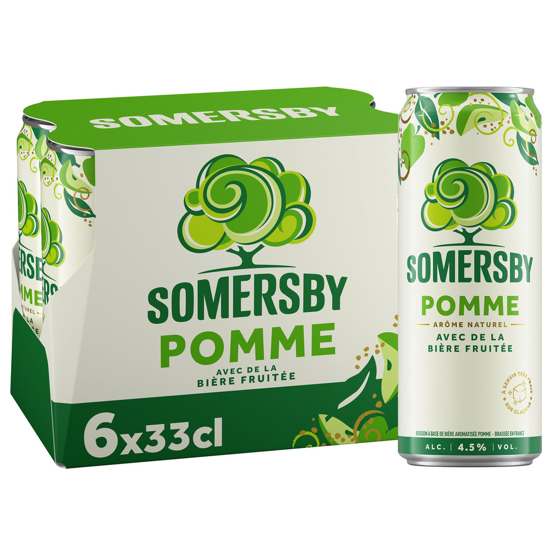 Somersby Bière Légère Aromatisée à la Pomme Pack 6x33cl