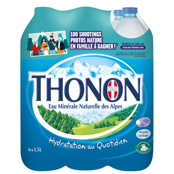 Thonon Eau Minérale Naturelle Plate Pack 6x1,5L