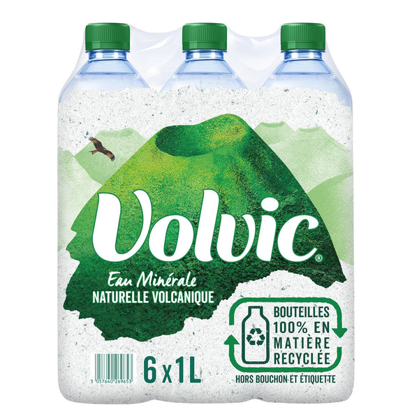 Volvic Eau Minérale Naturelle Plate Pack 6x1L