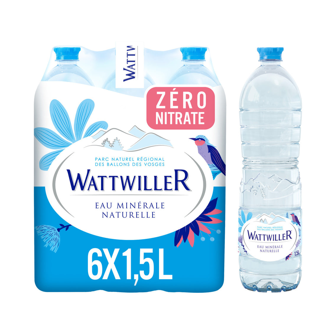 Wattwiller Eau Minérale Naturelle Plate Pack 6x1,5L