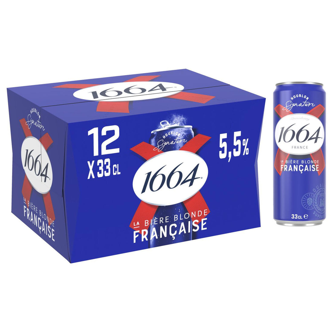 1664 Bière Blonde Pack 12x33cl