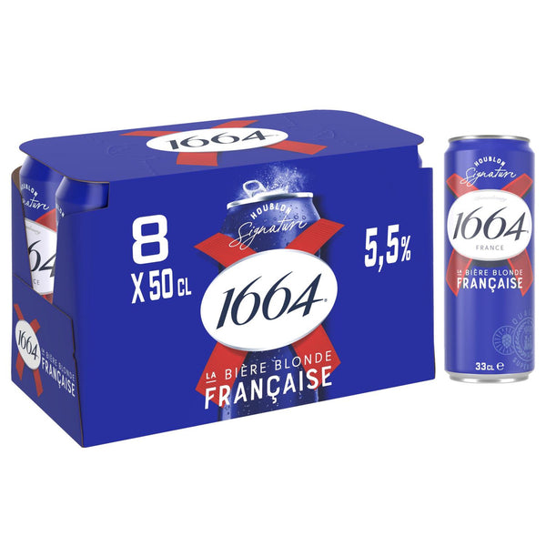 1664 Bière Blonde Pack 8x50cl
