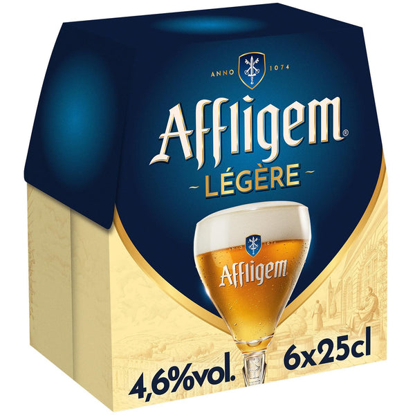 Affligem Bière Blonde Légère Belge D'abbaye Pack 6x25cl