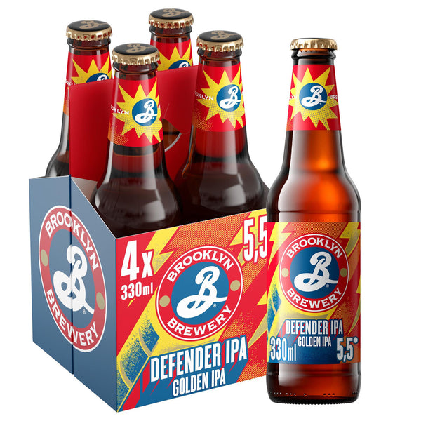 Brooklyn Bière Blonde Defender IPA Pack 4x33cl