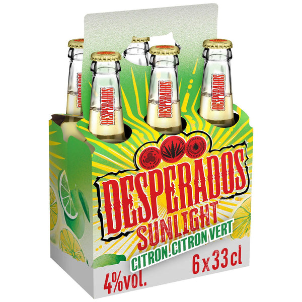 Desperados Bière Aromatisée au Citron Citron Vert Pack 6x33cl