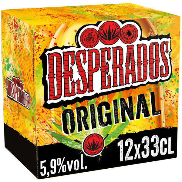 Desperados Bière Original Aromatisée Tequila Pack 12x33cl