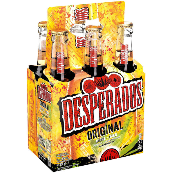 Desperados Bière Original Aromatisée Tequila Pack 6x33cl