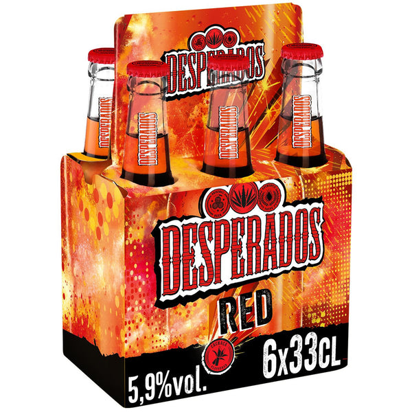 Desperados Bière Red Arôme Tequila Guarana Cachaça Pack 6x33cl