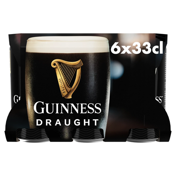 Guinness Bière Brune Comme à la Pression Pack 6x33cl