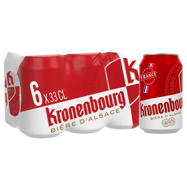 Kronenbourg Bière Blonde Légère Pack 6x33cl