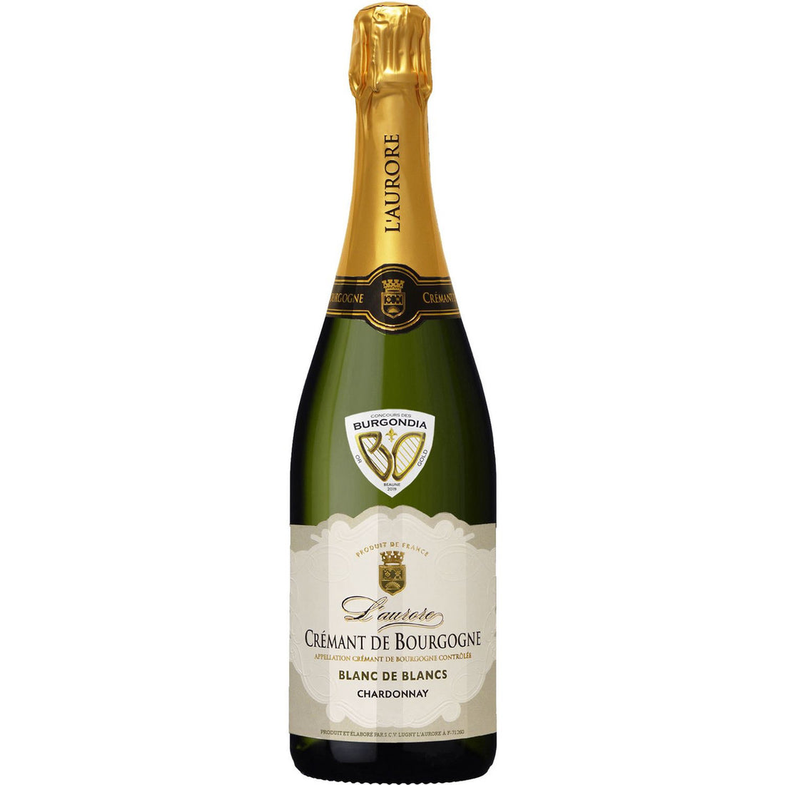 L'aurore Crémant de Bourgogne Chardonnay Blanc de Blancs L'aurore 75cl
