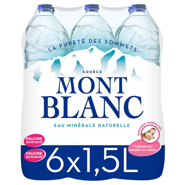Mont Blanc Eau Minérale Plate Naturelle Pack 6x1,5L