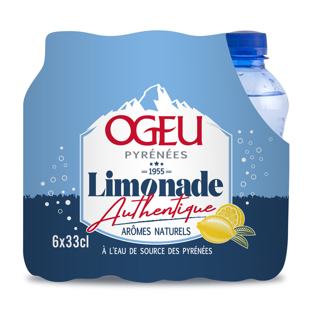 Ogeu Limonade Des Pyrénées Arômes Naturels Pack 6x33cl