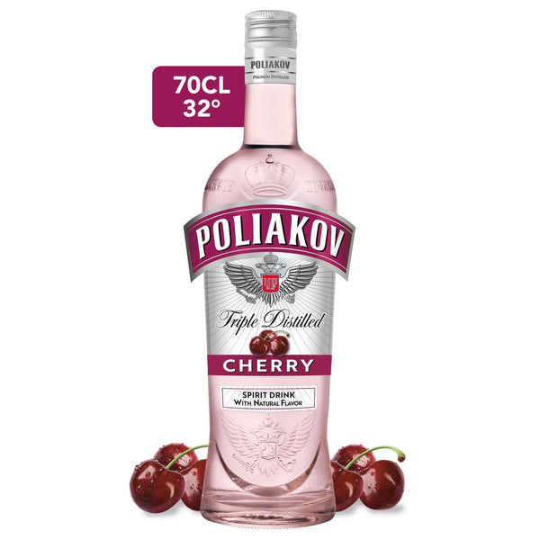 Poliakov Spiritueux à Base de Vodka Cerise 70cl