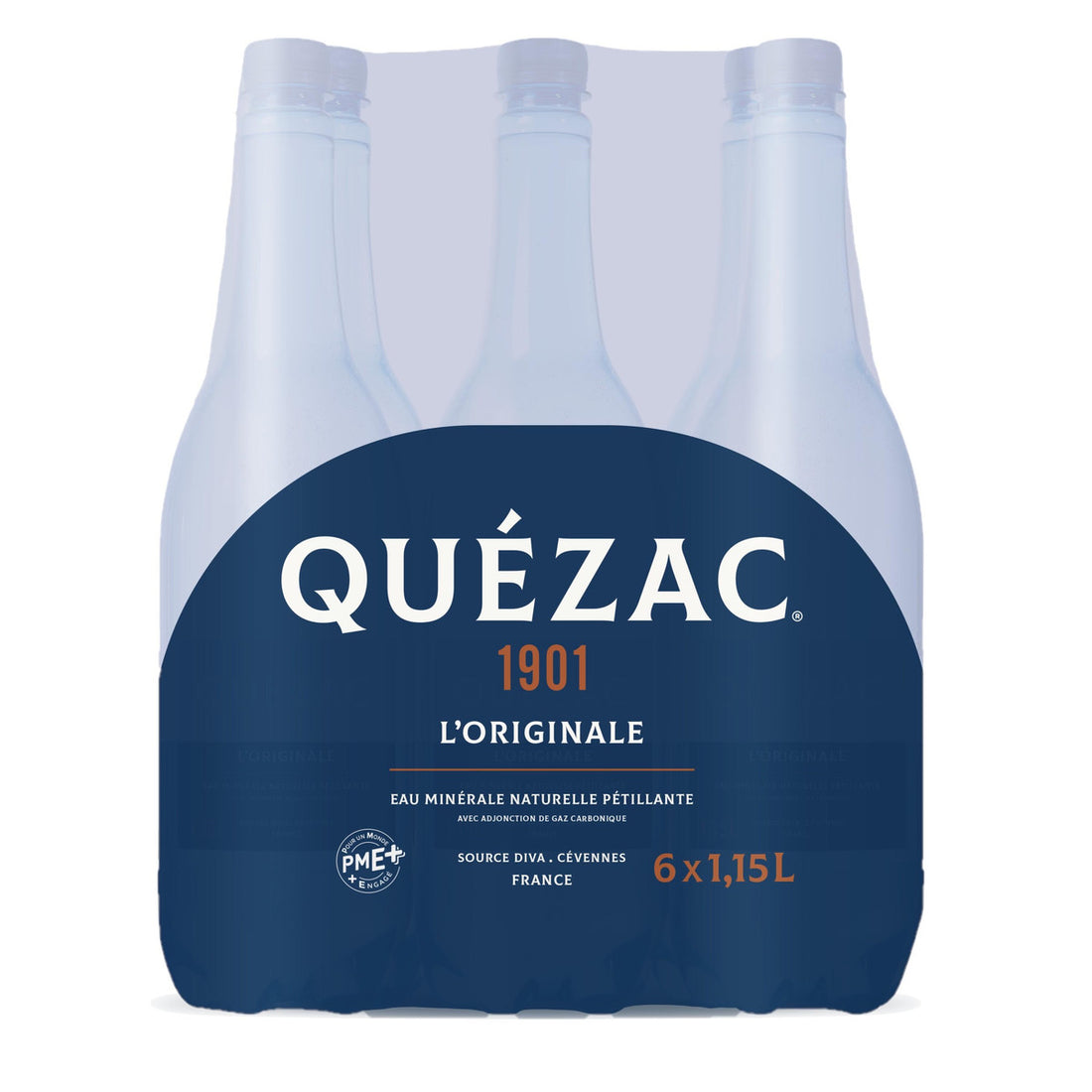 Quezac Eau Minérale Pétillante Naturelle Pack 6x1,15L